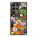 CASETiFY Impact Samsung Galaxy S24 Ultra Case - Fruit Stickers - Clear Black