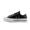 Converse - Chuck Taylor All Star Lift Clean Leather Low Top - C561681 - Color: Black - Size: 40 EU