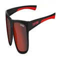 Tifosi Optics Swick Sunglasses (Satin Black-Crimson/Smoke Red Lenses)