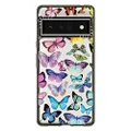 CASETiFY Impact Case for Google Pixel 6 Pro - Butterfly Rainbow - Clear Black
