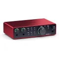 Focusrite Scarlett 2i2 4th Gen USB Audio Interface for Recording, Songwriting, Streaming and Podcasting — High-Fidelity, Studio Quality Recording, and All the Software You Need to Record