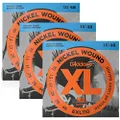 D'Addario 3 Sets - EXL110 Nickel Wound Electric Guitar Strings, Light Gauge