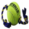 Petsport 70156 Mega Tuff Ball Tug Dog Toy, 6", Yellow