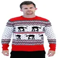 Star Wars at-at Reindeer Ugly Christmas Sweater (Adult Large)
