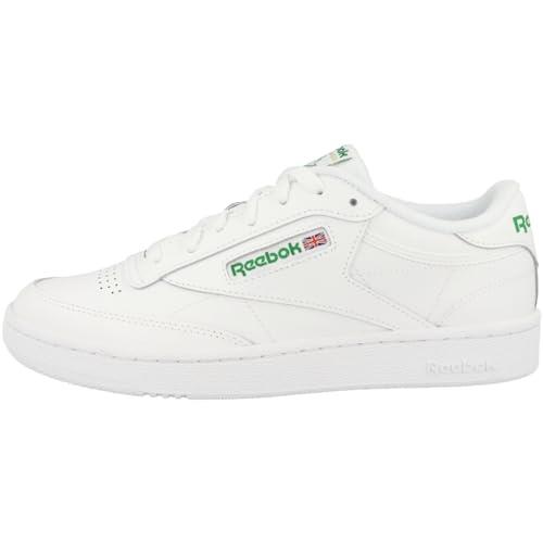 Reebok Club C 85 Sneakers (AVL59), white/green (AR0456), 6.5 US