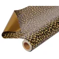 American Greetings Reversible Wrapping Paper Jumbo Roll for Birthdays, Mother's Day, Father's Day, Graduation and All Occasions, Leopard and Gold (1 Roll, 175 sq. ft.)