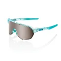 100% S2 Sport Performance Cycling Sunglasses (Polished Translucent Mint - HiPER Silver Mirror Lens)