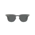 Ray-Ban RB3507 Clubmaster Aluminum Square Sunglasses, Brushed Graphite on Black/Dark Grey, 51 mm
