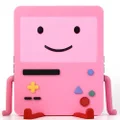 GRAPMKTG Charging Stand with Smile Face for Nintendo Switch Accessories Portable Dock Compatible for Nintendo Switch OLED Cute Case BMO Decor Gift Men Women Kids Pink
