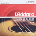 D'Addario EJ17x5 (5 sets), Acous Guit Strings, Phos/Brnz Rnd Wnd, Med (.013-.056).
