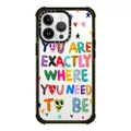 CASETiFY Ultra Impact iPhone 13 Pro Case [9.8ft Drop Protection] - You are Exactly - Clear Black