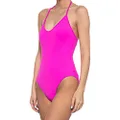 La Blanca Women's Standard Island Goddess Scoop Front Lingerie Mio One Piece Swimsuit, Electric Pink, 4