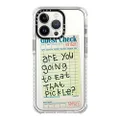 CASETiFY Ultra Impact iPhone 13 Pro Case [9.8ft Drop Protection] - The Pickle Case by Laundry Room Studios - Clear