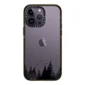Casetify Impact Case for iPhone 14 Pro Max - Minimal Forest Clear Case - Glossy Black Re
