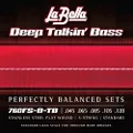 La Bella 760FS-B-TB Deep Talkin' Bass Flats - Standard 45-105, 5-String, Thru-Body