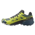 Salomon Men's Speedcross 5 Trail Running Shoes, Duck Green/Black/Evening Primrose, 9.5
