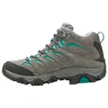 Merrell Women's Moab 3 MID WP Waterproof Hiking Shoe Granite/Marine, Grey Dark, 6.5