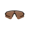 Oakley Men's Oo9465 Sutro Lite Sweep Rectangular Sunglasses, Tld Matte Black/Prizm Tungsten, 39 mm