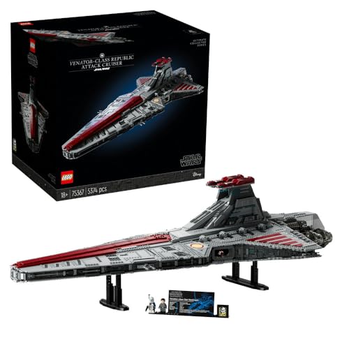 LEGO Star Wars Venator-Class Republic Attack Cruiser 75367 Ultimate Collector Series Building Set for Adults; Fun Christmas Gift, Birthday Present or Special Treat for Fans (5,374 Pieces)