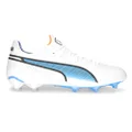 PUMA Womens King Ultimate Firm Ground/Ag Soccer Cleats Cleated, Firm Ground, Turf - White - Size 7 M