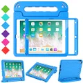 BMOUO Kids Case for iPad 9.7 Inch 2018/2017,iPad Air 2 - Shockproof Case Light Weight Kids Case Cover Handle Stand Case for iPad 9.7 Inch 2017/2018 (iPad 5th and 6th Generation),iPad Air 2 - Blue