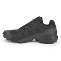 Salomon Men's Speedcross 5 Trail Running Shoes, Black/Black/Phantom, 9 Wide