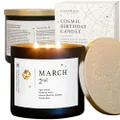 March 2nd Birthdate Personalized Astrology Candle with Live Q&A | Reading for Your Birthday | Handmade Pisces Candles | Unique Birthday Gifts for Women and Men