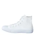 Converse Unisex-Adult Chuck Taylor All Star Canvas High Top Sneaker, White/White, 13.5 Women/11.5 Men