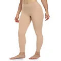 Colorfulkoala Women's Buttery Soft High Waisted Yoga Pants Full-Length Leggings, Sand, X-Large
