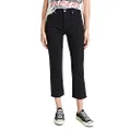 Levi's womens Premium 501 Crop Jeans Jeans, Black Sprout, 24