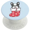 PopSockets PopGrip - Expanding Stand and Grip with Swappable Top - Stocking Pupper