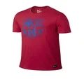 NIKE Men's Barcelona Crest Soccer T-Shirt (Small) Prime Red