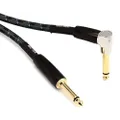 BOSS 10-foot (3m) Instrument Cable, Straight/Angle ¼” jack (BIC-10A)