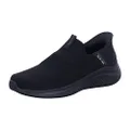 Skechers Men's Ultra Flex 3.0 Smooth Step Hands Free Slip-ins Loafer, Black, 13