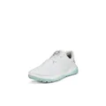 ECCO Women's Lt1 Boa Hybrid Waterproof Golf Shoe, White, 11-11.5