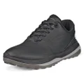 ECCO Women's Lt1 Hybrid Waterproof Golf Shoe, Black, 5-5.5