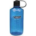 Nalgene Sustain Tritan BPA-Free Water Bottle Made with Material Derived from 50% Plastic Waste, 32 OZ, Narrow Mouth, Slate Blue