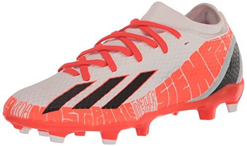 adidas Unisex X Speedportal Messi.3 Firm Ground Soccer Shoe, FTWR White/Core Black/Solar Red, 5 US Men