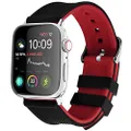 Fullmosa Silicone Apple Watch Strap 38mm 40mm 41mm, Soft Rubber Replacement Band Compatible with iWatch Series 8/7/6/SE/SE2/5/4/3