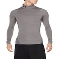 Under Armour mens ColdGear Armour Compression Mock , Charcoal Light Heather (020)/Black , Small
