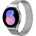 OTOPO for Galaxy Watch 4/6 Classic Bands 47mm 46mm 43mm 42mm, Watch 6/5/4 Band 44mm 40mm,Watch 5 Pro Bands, 20mm Metal Mesh Stainless Steel Replacement Strap Bands for Men Women Silver