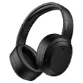Edifier W820NB Plus Active Noise Cancelling Headphones, Wireless Over Ear Headphones with Hi-Res Sound, 49H Playtime, Bluetooth Headphones with Comfortable Fit, Custom EQ via App, Black