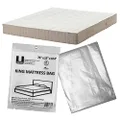 uBoxes Moving Supplies King Mattress Cover/Bag 76" x 15" x 104", Clear