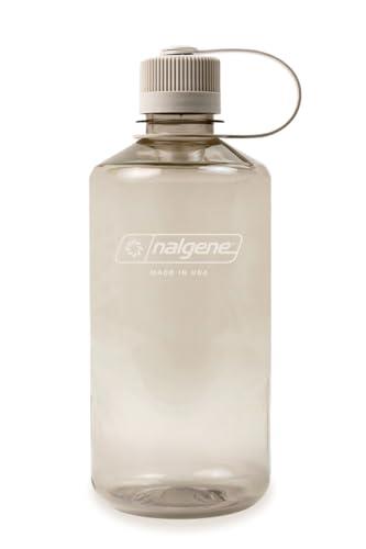 Nalgene Sustain Tritan BPA-Free Water Bottle Made with Material Derived from 50% Plastic Waste, 32 OZ, Narrow Mouth, Cotton (SUSTAIN-NM-32OZ)