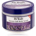 Dr Teal's Pure Epsom Salt Body Scrub, Soothe & Sleep with Lavender Essential Oils, 16 oz