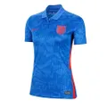 Nike 2020-2021 England Away Shirt (Ladies), Blue, XL - UK Size 20/22