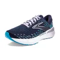 Brooks Women's Glycerin Gts 20 Running Shoe, Peacoat Ocean Pastel Lilac, 5 US Narrow