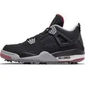 Nike Air Jordan CU9981-002 4G Bred Golf Shoes, Jordan 4G, Black US 10