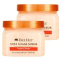 Tree Hut Shea Sugar Scrub Tropical Mango 18 Ounce Exfoliating Body Scrub Ideal for Nourishing Essential Body Care for Women and Men ( Pack of 2 )