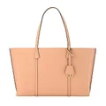 Tory Burch Women's Devon Sand Pebbled Leather Perry Large Trtiple Compartment Tote Handbag, Devon Sand, Large